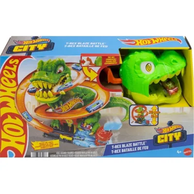 Hot Wheels City T-Rex Fire Station