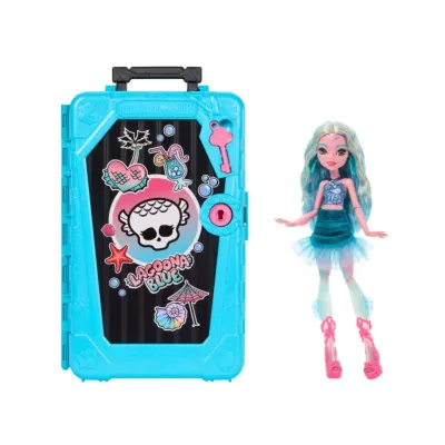 Monster High Skulltimate Secrets Gore-Geous Oasis Playset, Lagoona Blue Doll And Accessories