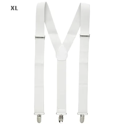 Braces White - extra long up to 115-120 cm
