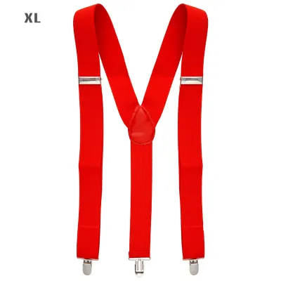 Braces Red - extra long up to 115-120 cm