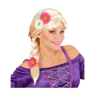 Rapunzel Wig with Flowers