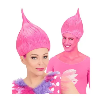 Pink Trolling Wig