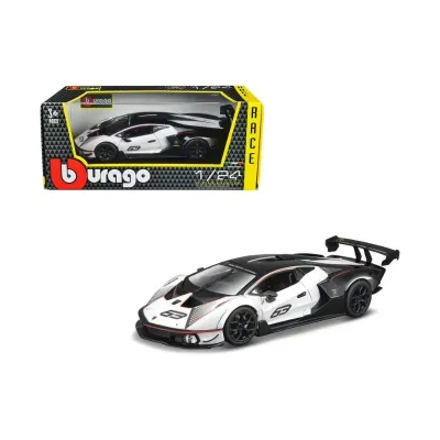 Bburago Lamborghini Essenza SCV12 #63 White and Black 