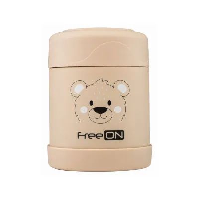 FreeOn Food container 350ml bear, beige