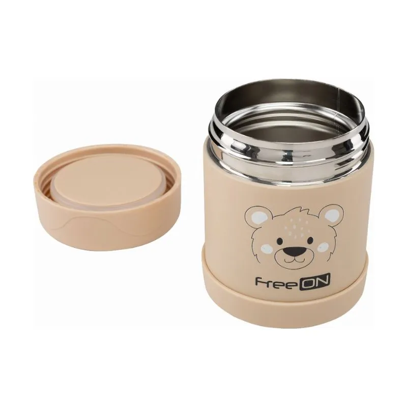 FreeOn Food container 350ml bear, beige