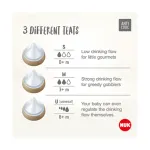 NUK Perfect Match Baby Bottle with soft silicone teat Peppa Big 260ml