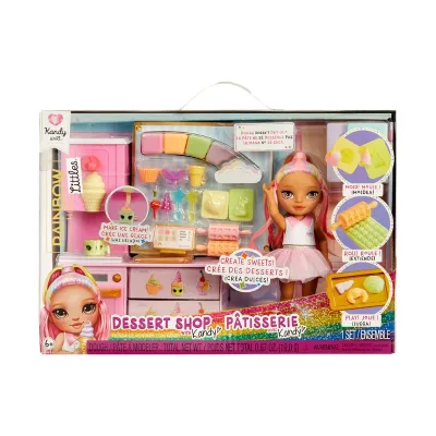 Rainbow High Little Dessert Shop with little Kandy Doll