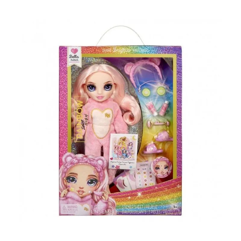 Rainbow High Junior High PJ Party Doll Bella Pink