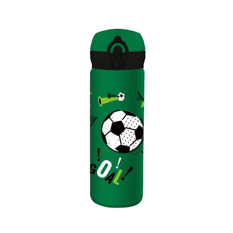 Must Team Stainless Steel Thermos Flask 500 ml with straw , Football