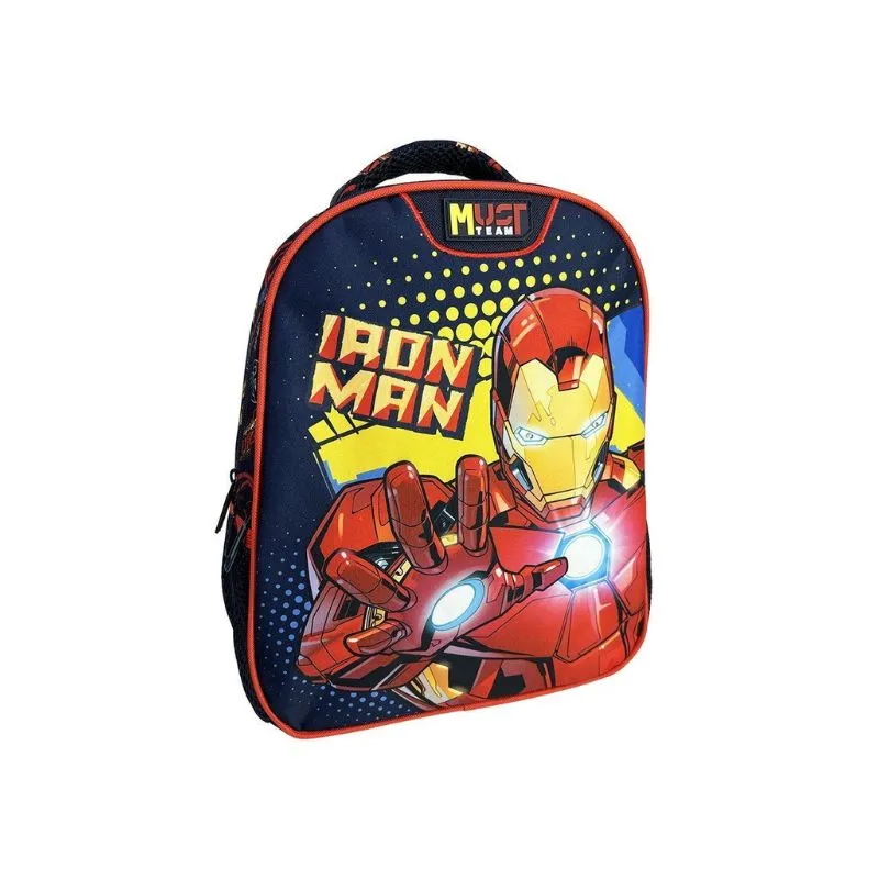 Must Toddler School Backpack Avengers Iron Man 2 Compartments