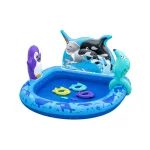 Bestway Polar Pals Kids Inflatable Paddling Pool with Play Center