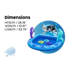 Bestway Polar Pals Kids Inflatable Paddling Pool with Play Center