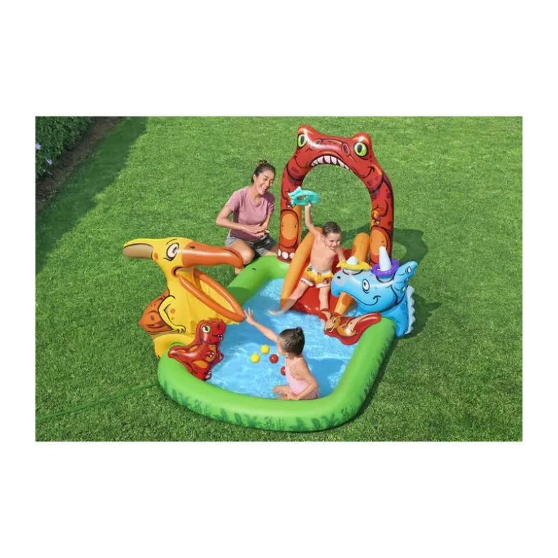 Bestway Jurassic Splash Kids Inflatable Water Play Center and Pool