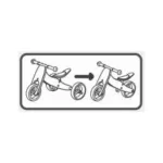 FreeOn Tricycle and balance bike 2in1, Rider plus white