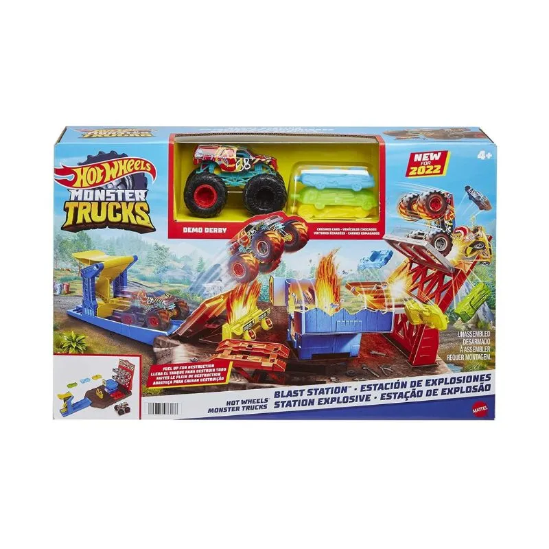 Hotwheels Monster Trucks Blast Station Playset