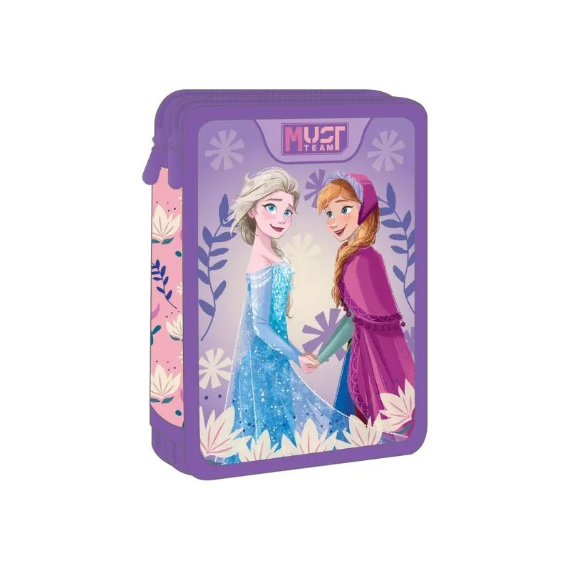 Must Team Disney Frozen Sisters  Double Full School Pencil Case