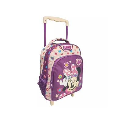 Must Team School Trolley Backpack Kindergarten Disney Minnie Mouse Love 2 Cases