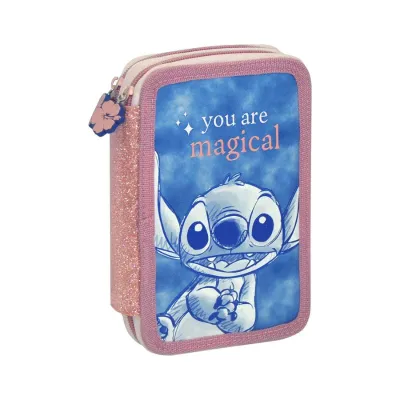 Stitch Triple Filled Pencil Case 