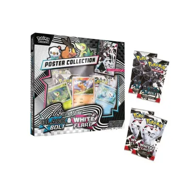 Pokemon TCG Scarlet & Violet Black Bolt & White Flare Poster Collection