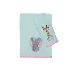 DAS BABY SET OF TOWELS EMBROIDERY 2 PIECES FUN