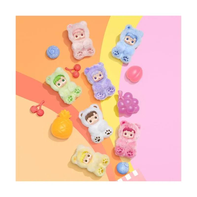 Pop Mart HACIPUPU Gummy Bear Series-Vinyl Plush Pendant Blind Box