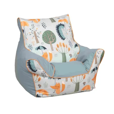 Delsit Bean Bag Chair Foxes and Hedgehogs