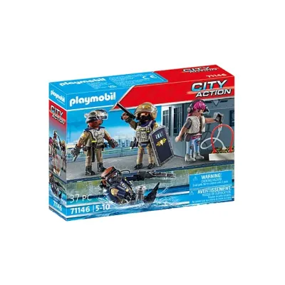 Playmobil Action City Tactical Unit Figure Set