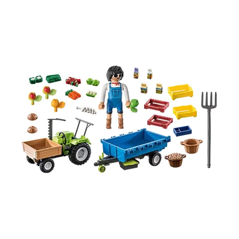 Playmobil Harvester Tractor with Trailer