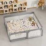 Bebe Star Game Playpen 180x200cm Playzen Grey