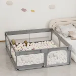 Bebe Star Game Playpen 180x200cm Playzen Grey