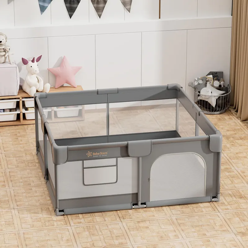 Bebe Stars Game Playpen 150x150cm Playzen Grey