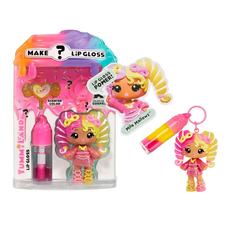 Yummiland Lip Gloss Doll: Mystery Color Change - Mila Mallows