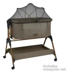 Bebe Stars Baby Cot Style 2 in 1 Natural Beige