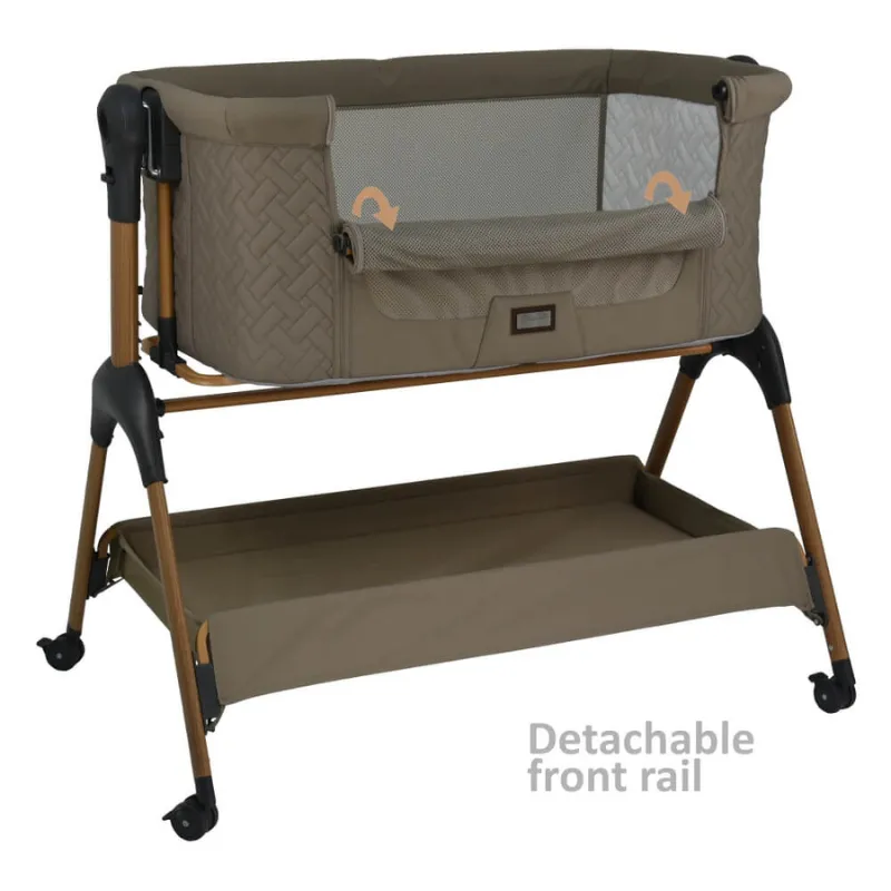 Bebe Stars Baby Cot Style 2 in 1 Natural Beige