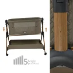 Bebe Stars Baby Cot Style 2 in 1 Natural Beige