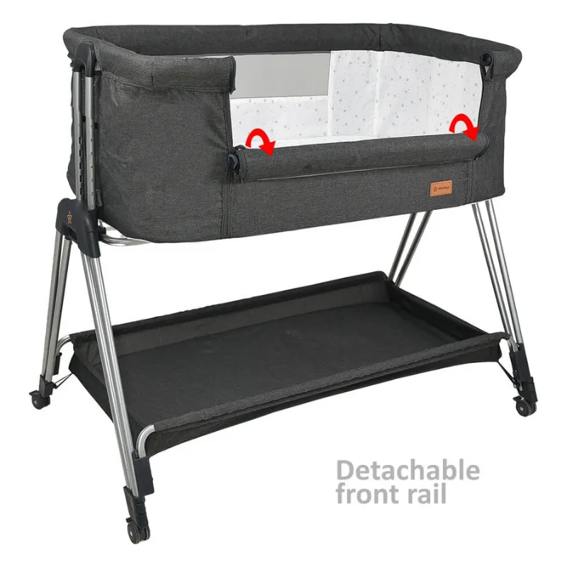 Bebe Stars Baby Cot Pearl Graphite