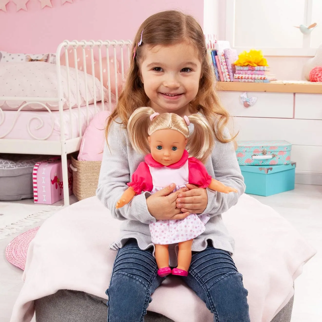 Bayer Design Dolls Charlene Little Love Doll 33cm With Kiss & Laugh Sounds