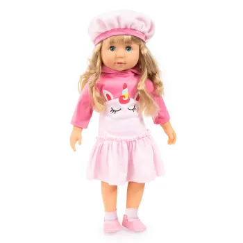 Bayer Charlene Dolls Unicorn With Laugh & Kiss Sound, Baby Doll Playset