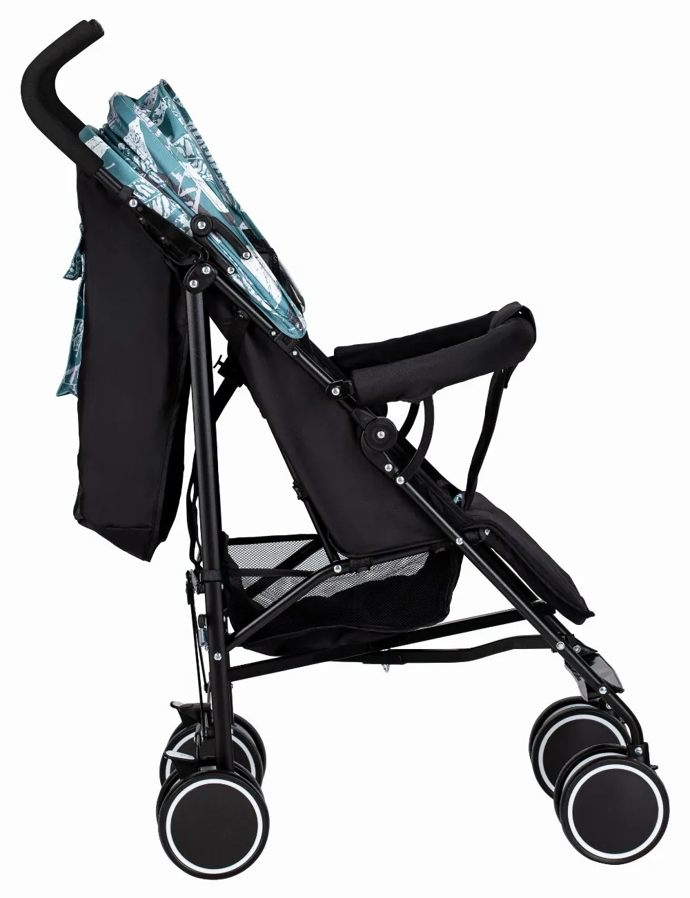FreeOn Stroller Simple, green & blue leaves