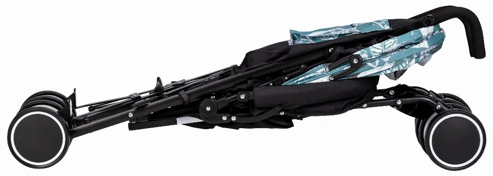 FreeOn Stroller Simple, green & blue leaves