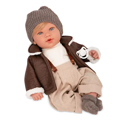Arias Dolls Elegance Irio brown doll with 14 sound mechanism