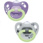 NUK Happy Nights  0-6 Months ( Purple & Grey )