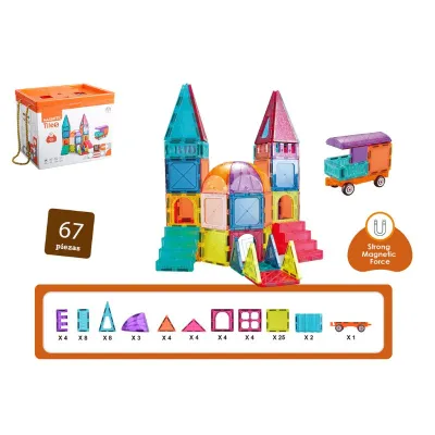 Infinity Toys 7.5CM Magnetic blocks (67PCS)