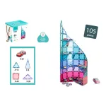 Infinity Toys 7.5CM Magnetic blocks (Parking garage) (105PCS)