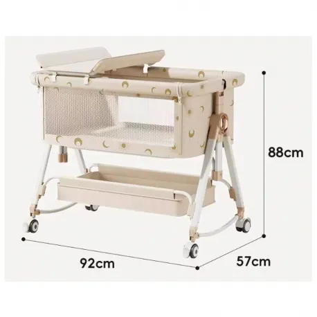 Lazarid Folding cradle 5 in 1  Cream/gold