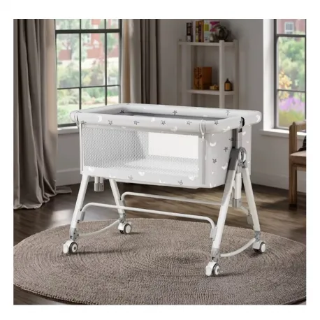 Lazarid 5-in-1 Folding Crib Gray