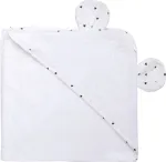 FreeOn Hooded towel with ears, white