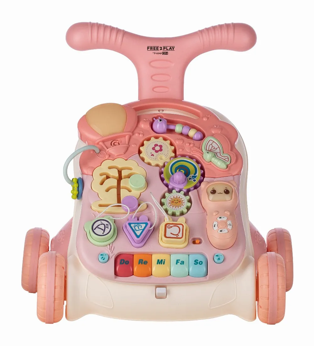 FreeOn Free2Play Baby walker Walk&Play 2in1, pink