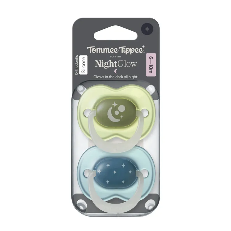 Tommee Tippee Night Time Soother 6-18 m 2pk