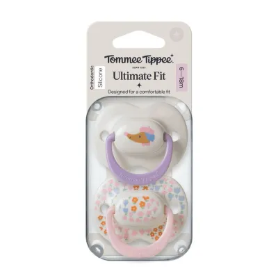 Tommee Tippee Ultimate Fit Pacifier 6-18 months 2 Pack